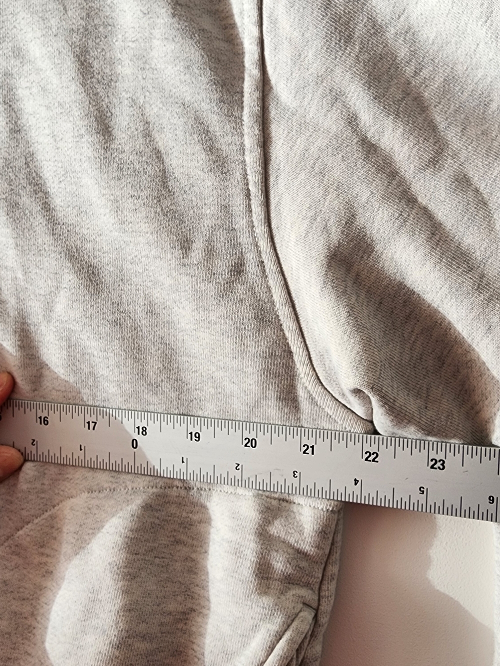 Everlane Organic Cotton Half Zip Sweatshirt Womens Medium Oatmeal Heather Gray - Picture 4 of 10